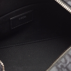Dior Black Oblique Canvas Lingot Toiletry Case