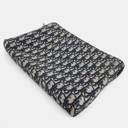 Dior Blue Oblique Canvas Clutch Bag
