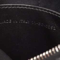 Dior Black Oblique Canvas and Leather Zip Slim Pouch