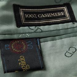 Pre Owned Dior Boutique Monsieur Vintage Green Cashmere Regular Fit Blazer XL