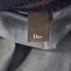 Dior Indigo Dark Wash Denim Button Front Jacket XXL
