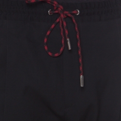 Dior Homme Black Wool Elasticized Waist Relaxed Trousers M
