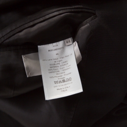 Dior Black Wool Logo Panel Detail Blazer XS 