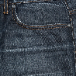 Dior Blue Denim Distressed Pocket Slim Fit Jeans S