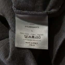 مملوكة مسبقًا Dior Homme Grey Cotton Pique Logo Embroidered Fitted Polo T-Shirt L