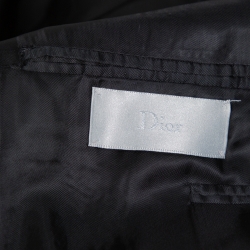 Dior Black Wool Two Button Suit S
