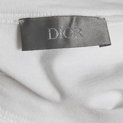 Dior White Jersey Atelier Print Crew Neck T-Shirt L