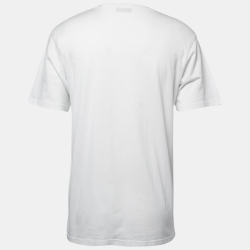 Dior White Jersey Atelier Print Crew Neck T-Shirt L