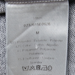 Dior Grey Oblique Jacquard Knit T-Shirt M