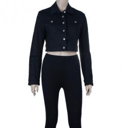 مملوكة مسبقًا Dior J'Adore Dior Black Denim Jacket S