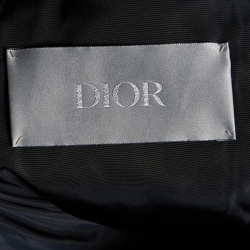 Pre Owned Dior Homme Black Oblique Nylon Down Jacket L