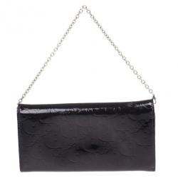 مملوكة مسبقًا محفظة ديور ألتيميت كونتينيتال جلد أرجواني لامع بالشعار