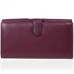 Pre Owned Christian Dior Burgundy Leather 'Karenina' Wallet