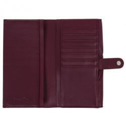 Pre Owned Christian Dior Burgundy Leather 'Karenina' Wallet