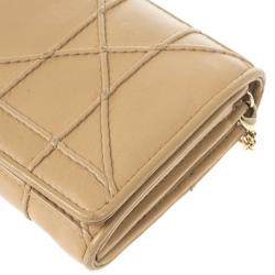 Dior Beige Rendez Vous Granville Continental Wallet