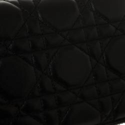 Pre Owned Christian Dior Lady Dior Voyageur Cannage Wallet