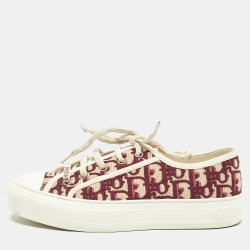 Dior Two Tone Canvas Walk'n'Dior Sneakers Size 37
