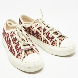 Dior Two Tone Canvas Walk'n'Dior Sneakers Size 37