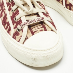 Dior Two Tone Canvas Walk'n'Dior Sneakers Size 37