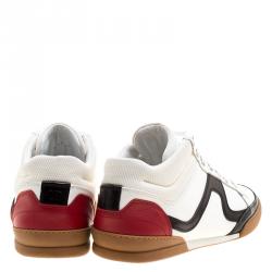 Dior Homme Tri Color Leather and Mesh High Top Sneakers Size 43