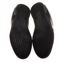 Pre Owned Dior Homme Black Leather Sneakers Size 43.5