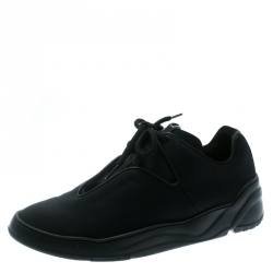 Dior Black Canvas And Leather Lace Up  Sneakers Size 41