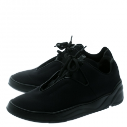 Dior Black Canvas And Leather Lace Up  Sneakers Size 41