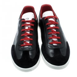 Pre Owned Dior Homme Tricolor Leather And Suede B01 Low Top Sneakers Size 44