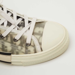 Dior White PVC and Mesh B23 High Top Sneakers Size 40