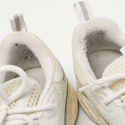 Dior White/Grey Mesh and Leather B22 Sneakers Size 43.5