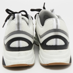 Dior White/Black Mesh and Leather B22 Sneakers Size 43.5 