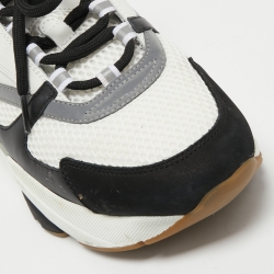 Dior White/Black Mesh and Leather B22 Sneakers Size 43.5 