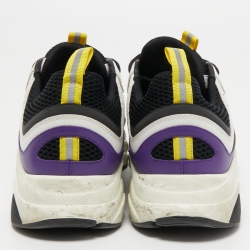 Pre Owned Dior Multicolor Mesh and Leather B22 Sneakers Size 43