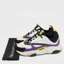 Pre Owned Dior Multicolor Mesh and Leather B22 Sneakers Size 43