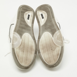 Pre Owned  Dior White Leather B27 Sneakers Size 46