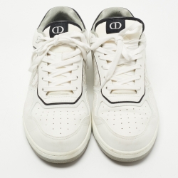 Pre Owned  Dior White Leather B27 Sneakers Size 46