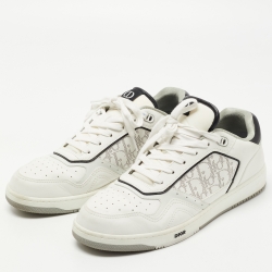 Pre Owned  Dior White Leather B27 Sneakers Size 46