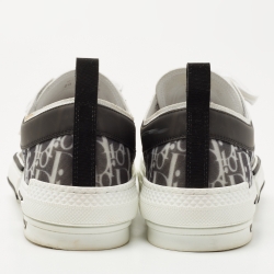 Dior Black/White Oblique Mesh and Rubber B23 Sneakers Size 46