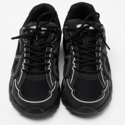Pre Owned Dior Black/White Leather and Mesh B30 Sneakers Size 43