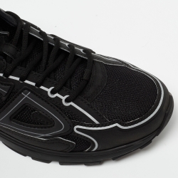 Pre Owned Dior Black/White Leather and Mesh B30 Sneakers Size 43