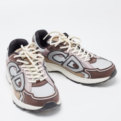 Dior Multicolor Leather and Mesh B30 Chunky Sneakers Size 41 