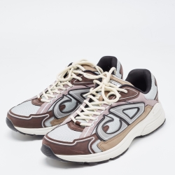 Dior Multicolor Leather and Mesh B30 Chunky Sneakers Size 41 