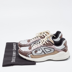 Dior Multicolor Leather and Mesh B30 Chunky Sneakers Size 41 