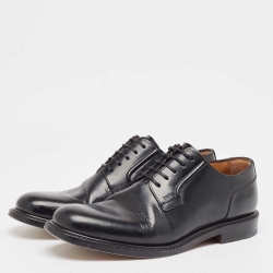 Dior Black Leather Lace Up Oxfords Size 41