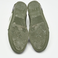 Dior Green PVC and Mesh  B23 High Top Sneakers Size 44