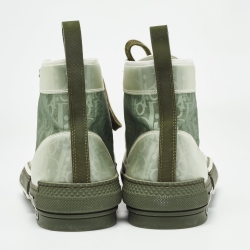Dior Green PVC and Mesh  B23 High Top Sneakers Size 44