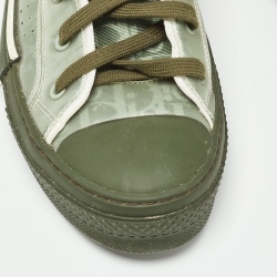 Dior Green PVC and Mesh  B23 High Top Sneakers Size 44
