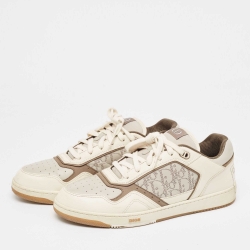 Dior Cream Leather B27 Low Top Sneakers Size 46