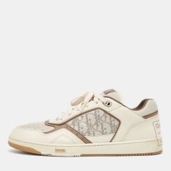 Dior Cream Leather B27 Low Top Sneakers Size 46