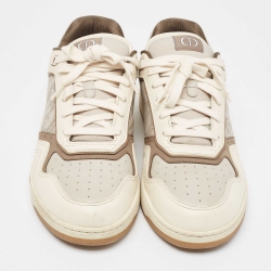 Dior Cream Leather B27 Low Top Sneakers Size 46